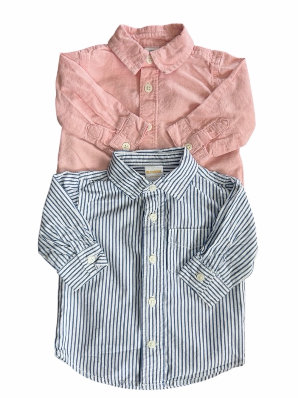 Baby Boy Lot of 2 Button-down Dress Shirts